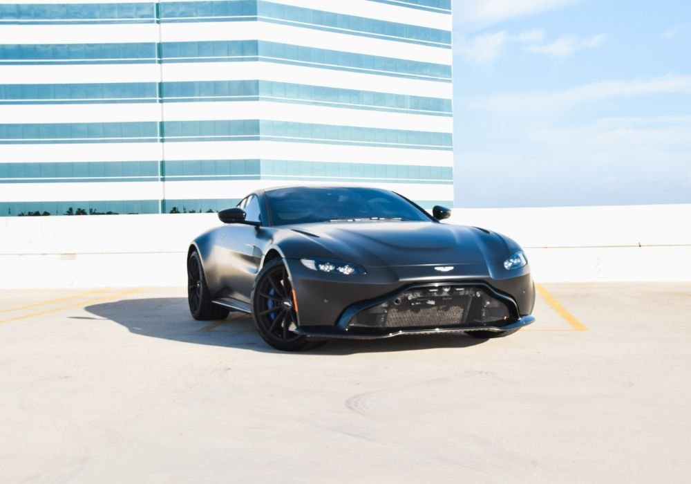 Aston Martin Vantage Front View | Apex Exotic Rentals