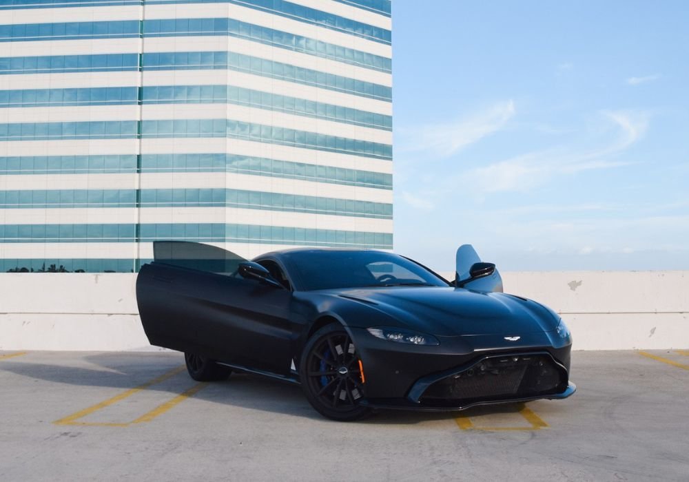 Aston Martin Vantage Front View | Apex Exotic Rentals