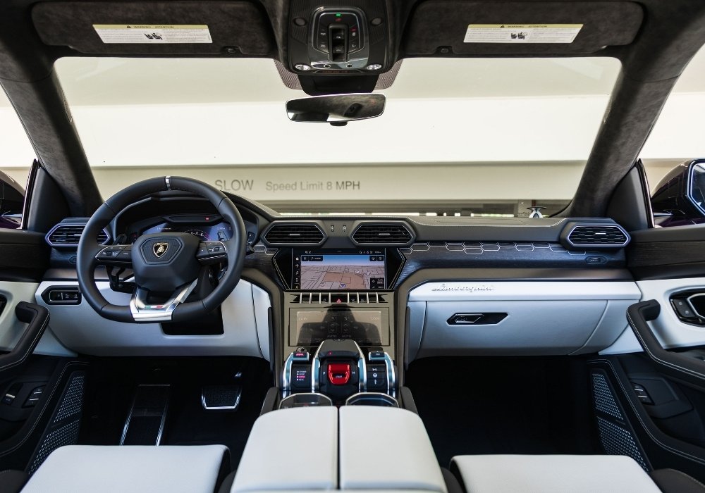 Lamborghini Urus Purple . White Rental | Apex Exotic Rentals