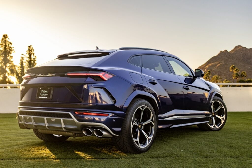 Blue Lamborghini Urus Rental