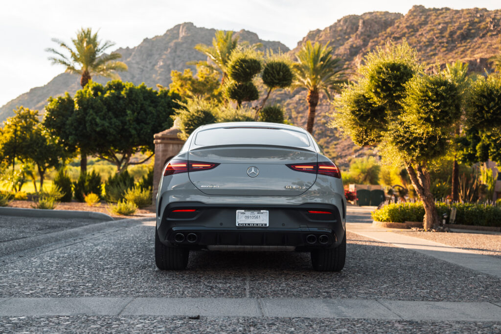 Gray Mercedes-AMG GLE 53 rental in Scottsdale, rear view