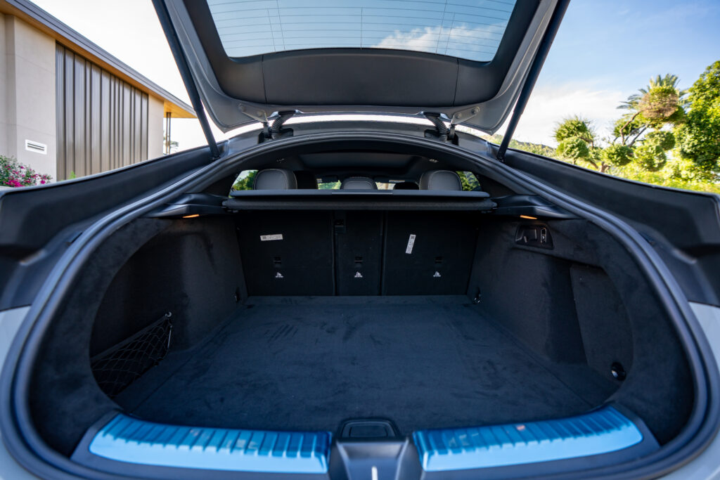 Gray Mercedes-AMG GLE 53 rental in Scottsdale, rear cargo area view